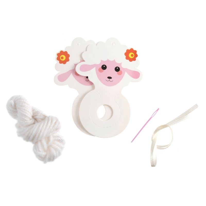 Pom Pom Decoration Kit - Sheep